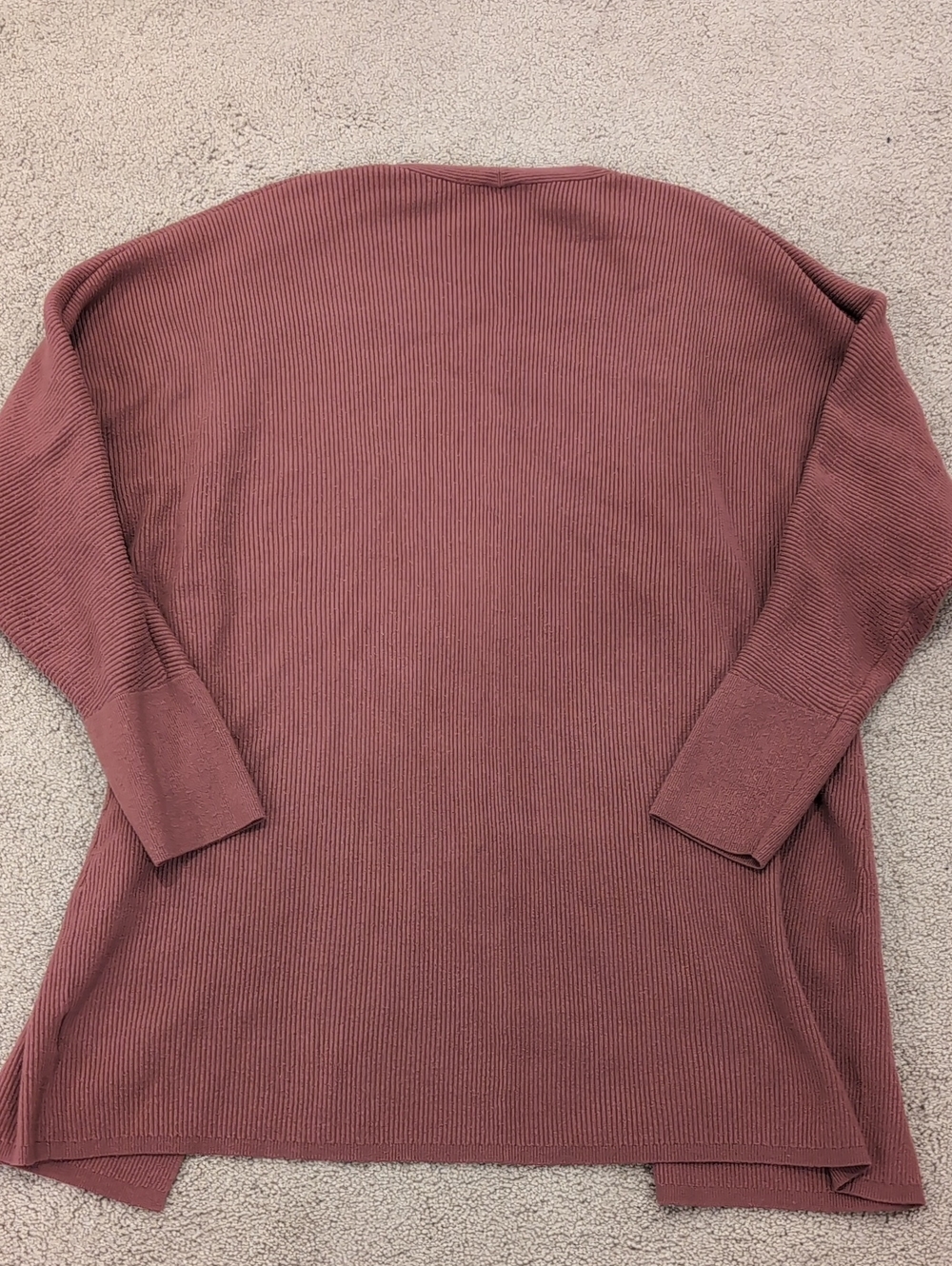 Express Ribbed Cardigan in Blush Size Medium - Picture 5 of 5